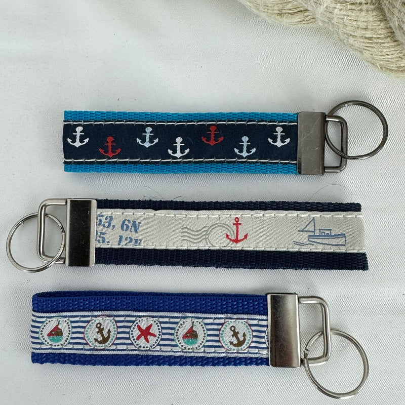 3er Set Maritime Schlüsselanhänger