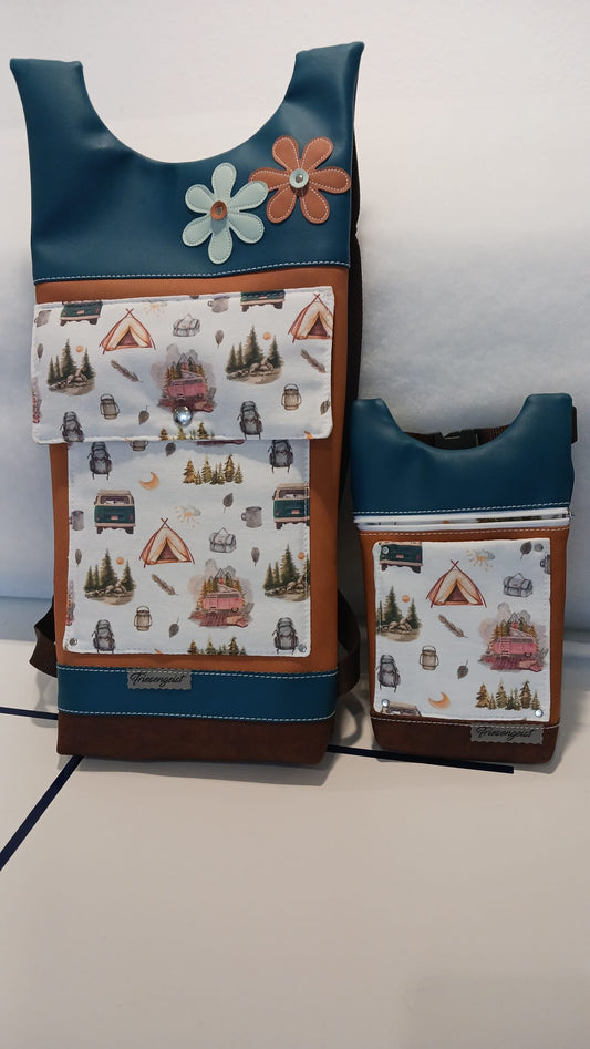 Damen- und Herrenrucksack Set  Sonja