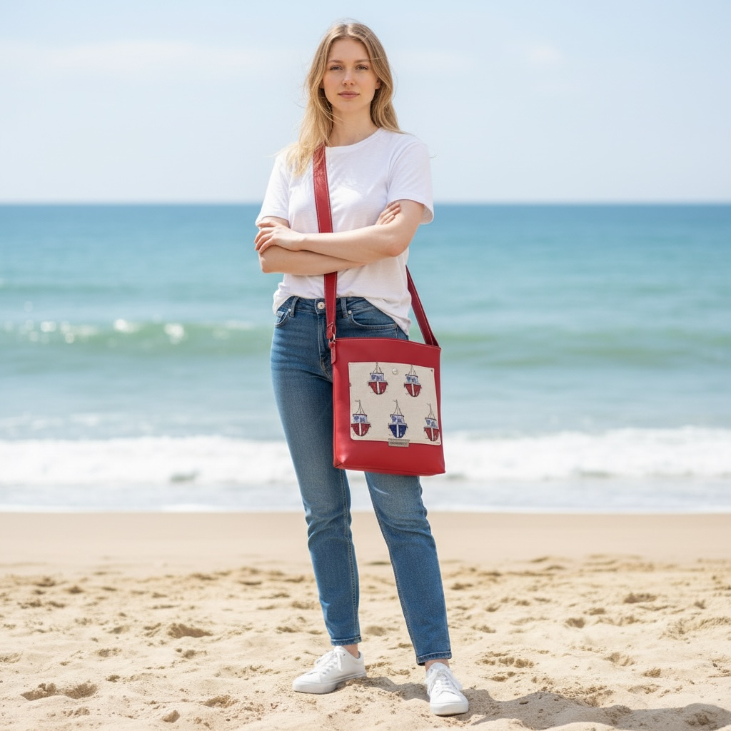 Shopper mit einem breiten Schulterträger, verlängerbar, Rømø